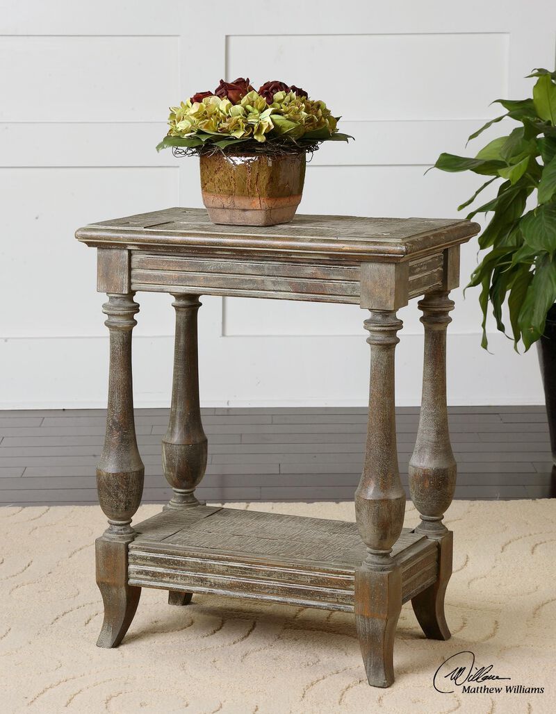 Uttermost Mardonio Distressed Accent Table image number 1
